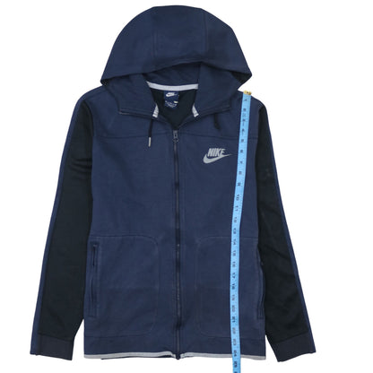 Mens UK Size M Nike Blue Full Zip Hoodie