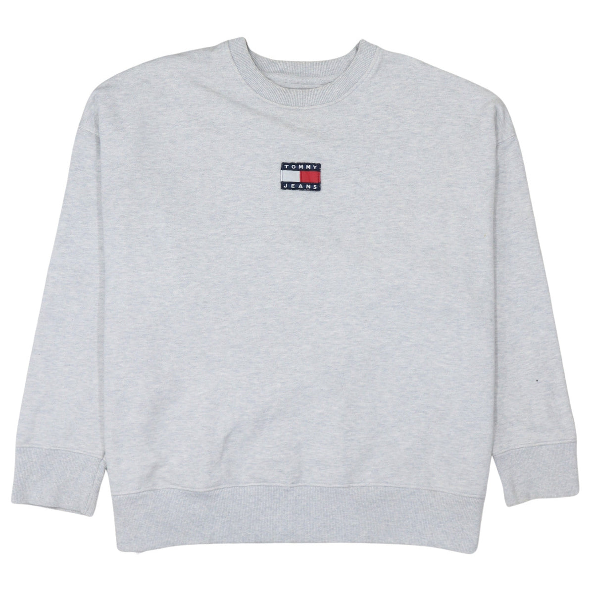 Mens UK Size XL Tommy Jeans Grey Pullover Sweatshirt