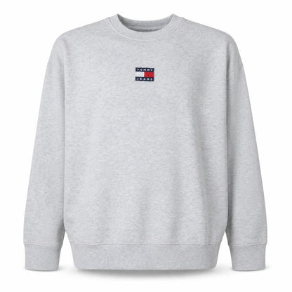 Mens UK Size XL Tommy Jeans Grey Pullover Sweatshirt