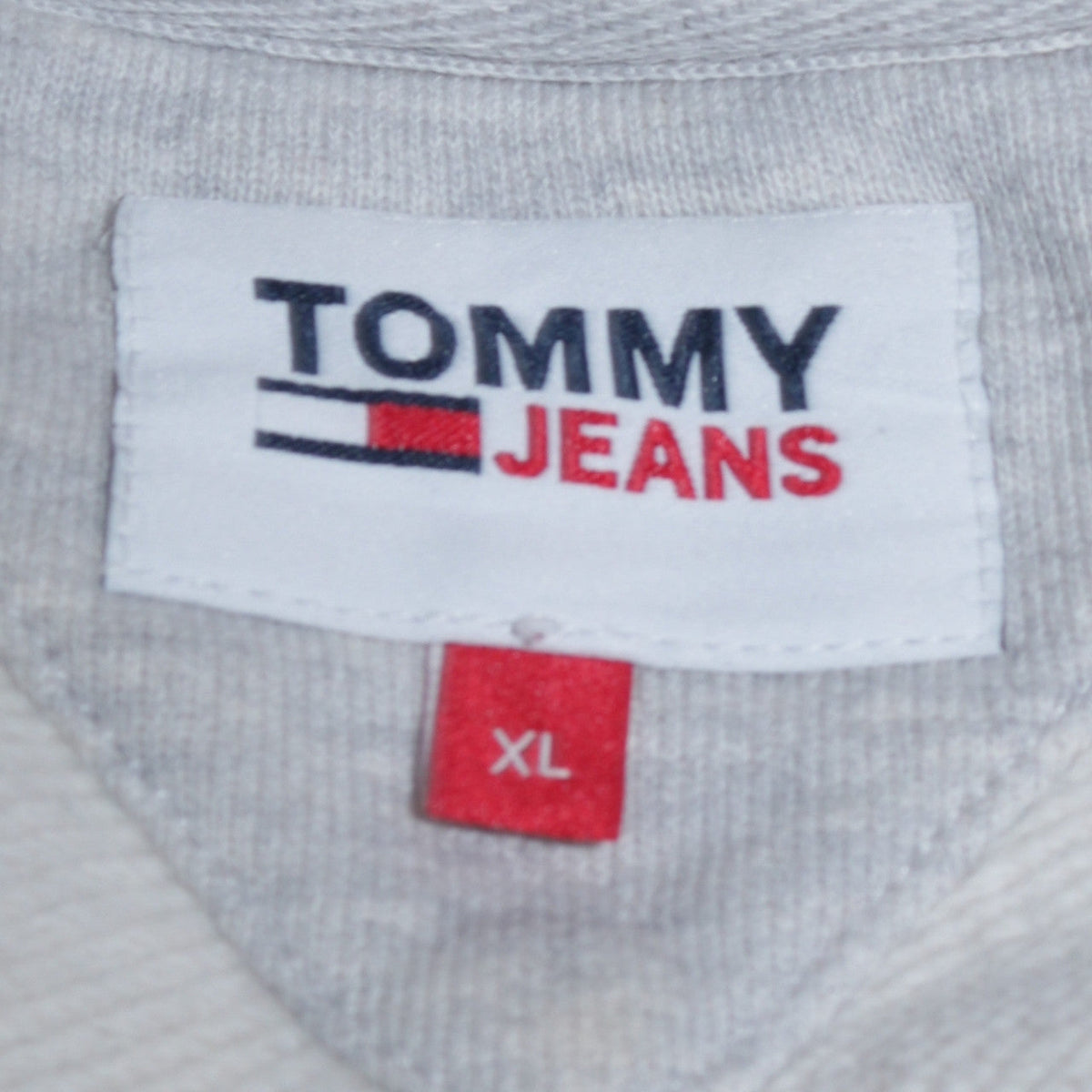 Mens UK Size XL Tommy Jeans Grey Pullover Sweatshirt