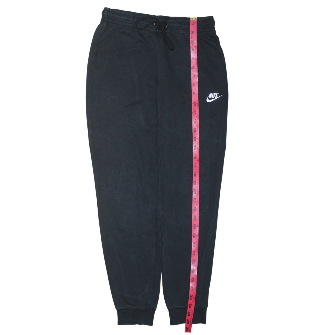 Mens UK Size S Nike Regular Fit Jogger Black Trousers