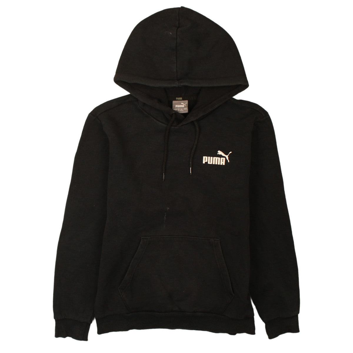 Mens UK Size XS PUMA Black Pullover Hoodie