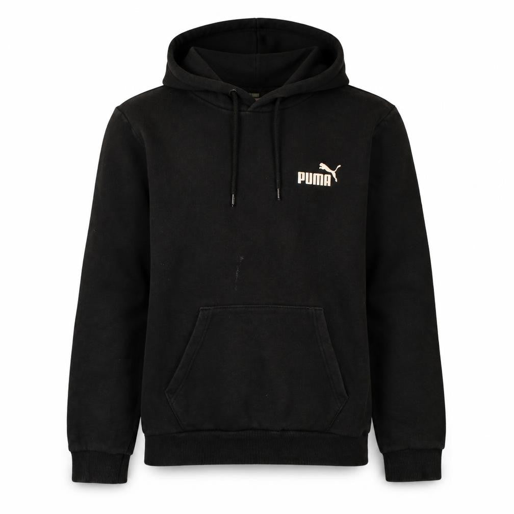 Mens UK Size XS PUMA Black Pullover Hoodie