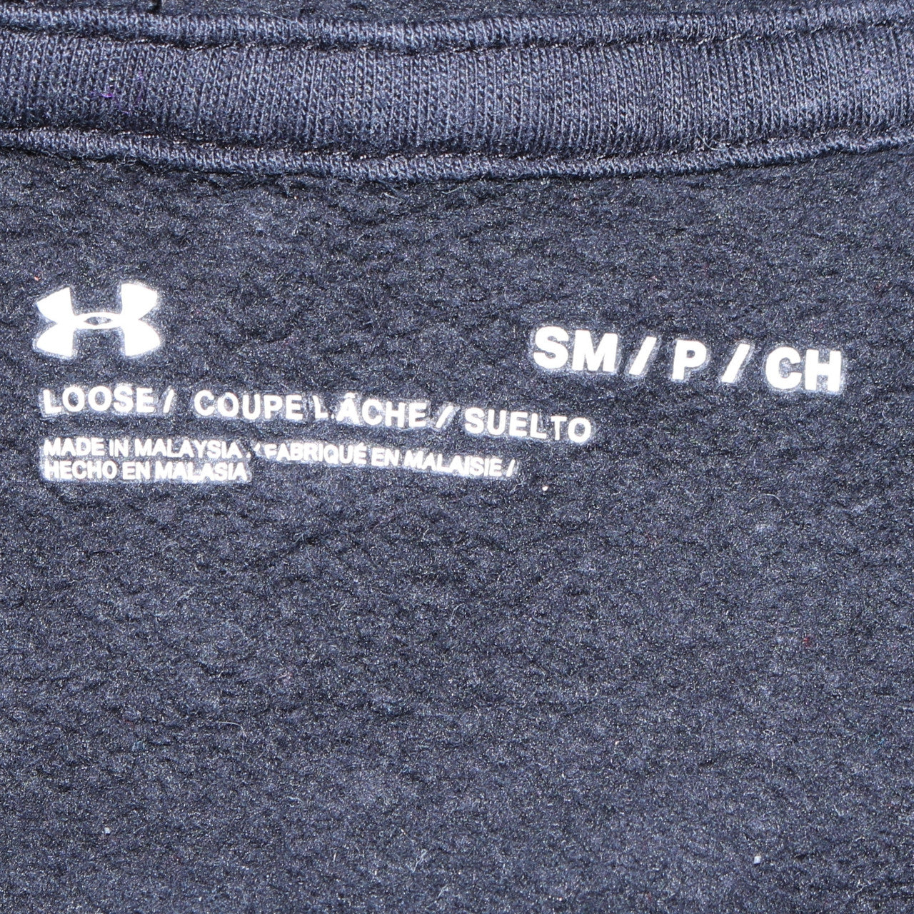 Mens UK Size S Under armour Black Pullover Hoodie