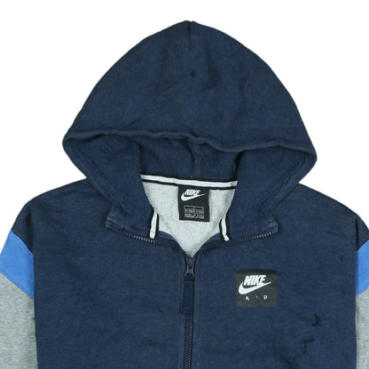 Boys UK Size 12-13 Years Nike Blue Full Zip Hoodie