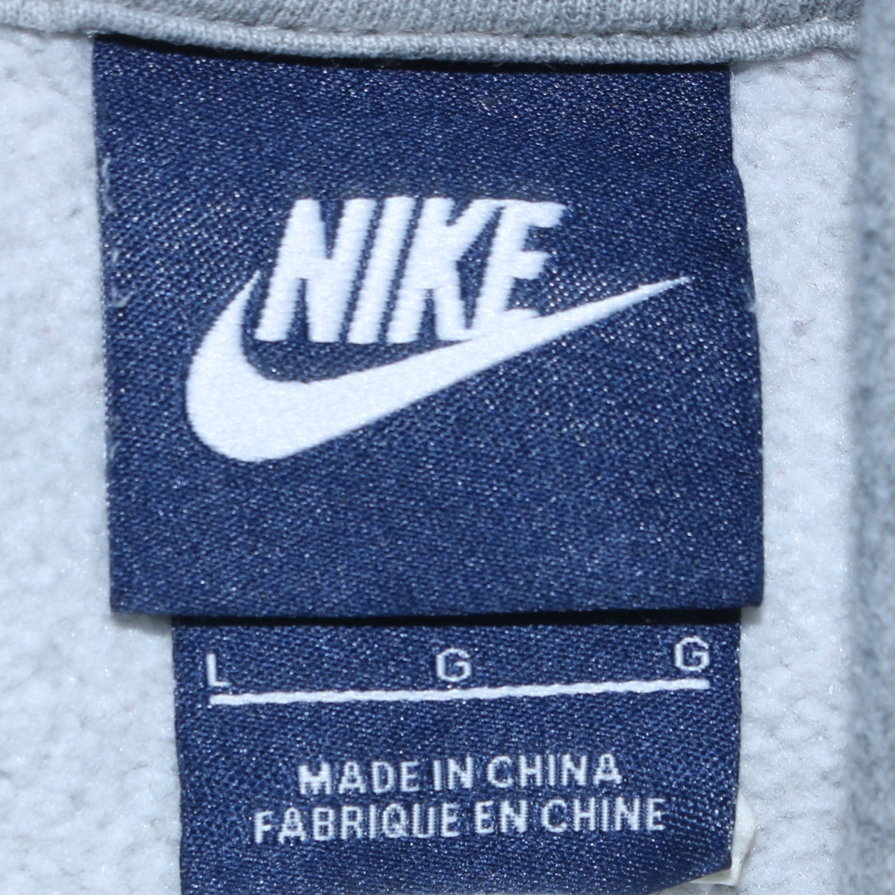 Mens UK Size L Nike Grey Pullover Hoodie