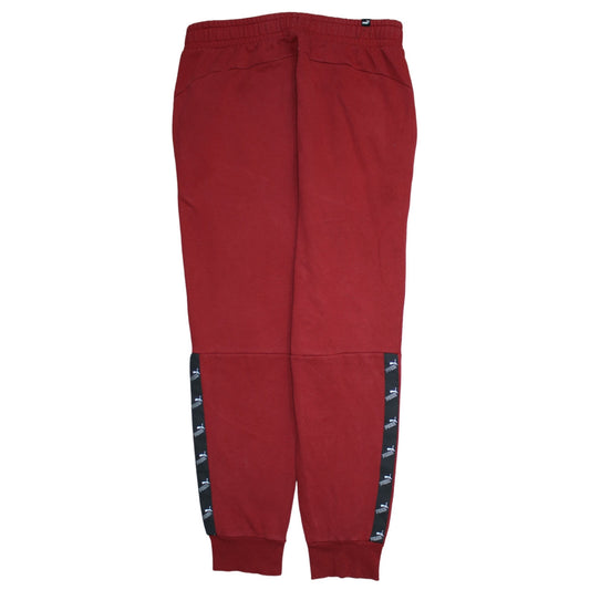 Mens UK Size L PUMA Regular Fit Jogger Red Trousers