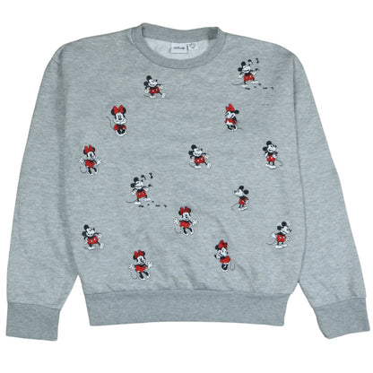 Womens UK Size 2XS Disney Grey Pullover Sweatshirt