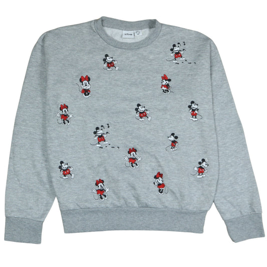 Womens UK Size 2XS Disney Grey Pullover Sweatshirt