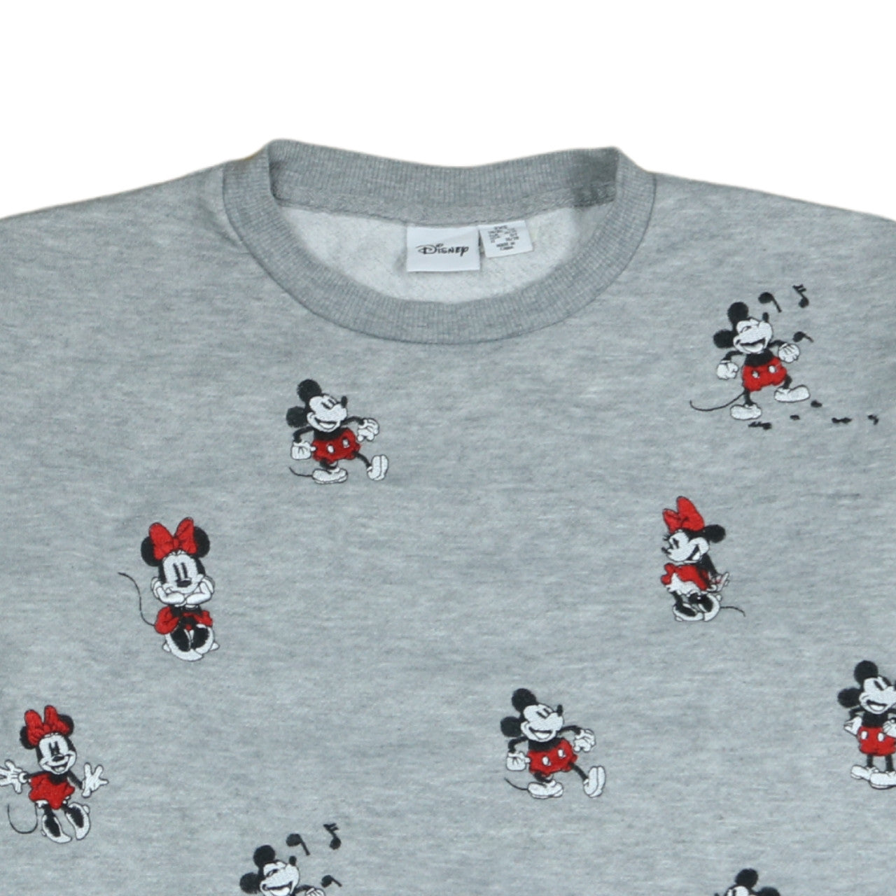Womens UK Size 2XS Disney Grey Pullover Sweatshirt