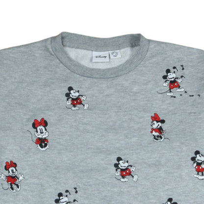 Womens UK Size 2XS Disney Grey Pullover Sweatshirt