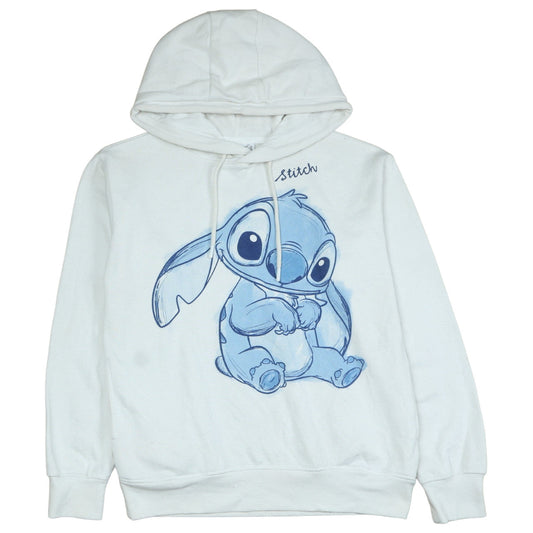 Womens UK Size 2XS Disney White Pullover Hoodie