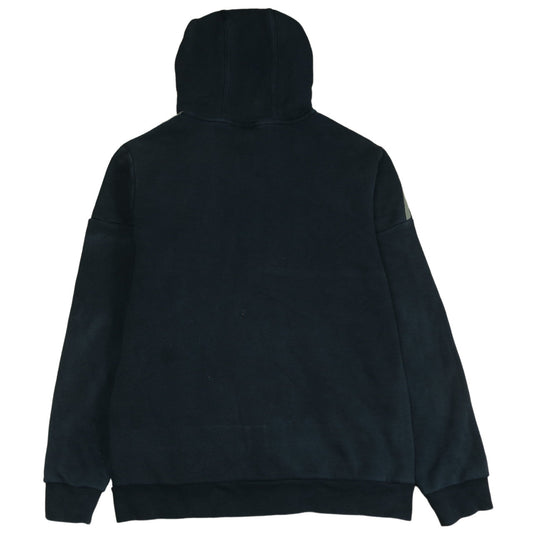 Adidas Boys Black Full Zip Hoodie XL 15-16 Years with Logo & Pockets