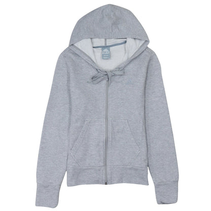 Womens UK Size 12 adidas Grey Full Zip Hoodie
