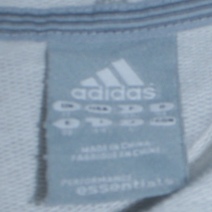 Womens UK Size 12 adidas Grey Full Zip Hoodie