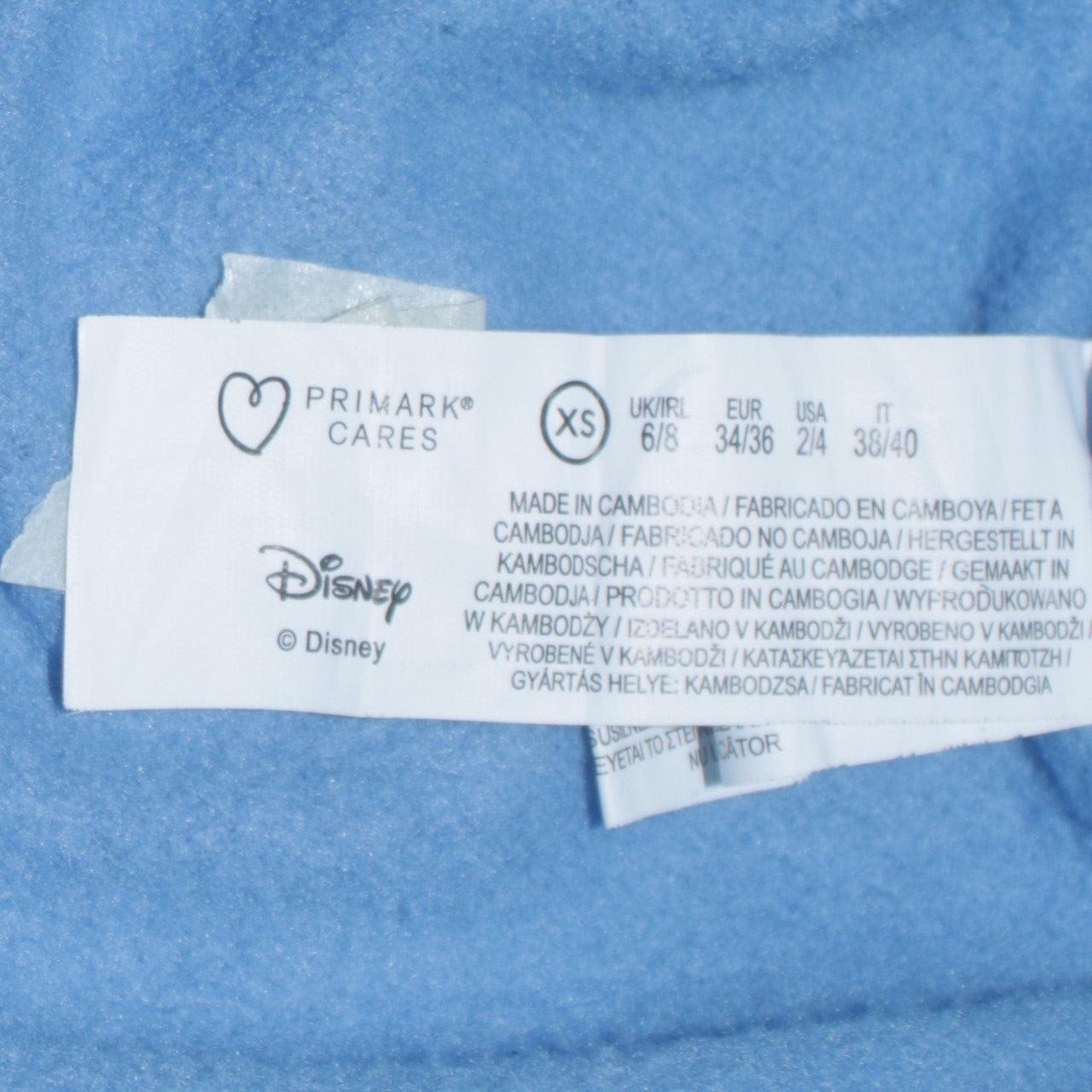 Womens UK Size XS Disney Blue Pullover Sweatshirt