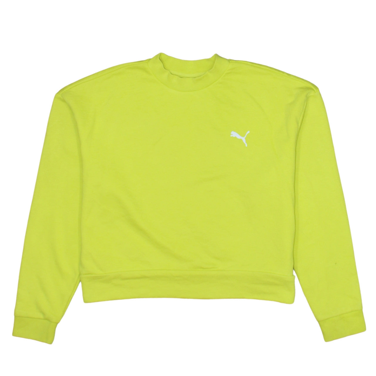 Womens UK Size XS PUMA Yellow Pullover Sweatshirt