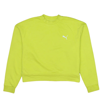 Womens UK Size XS PUMA Yellow Pullover Sweatshirt