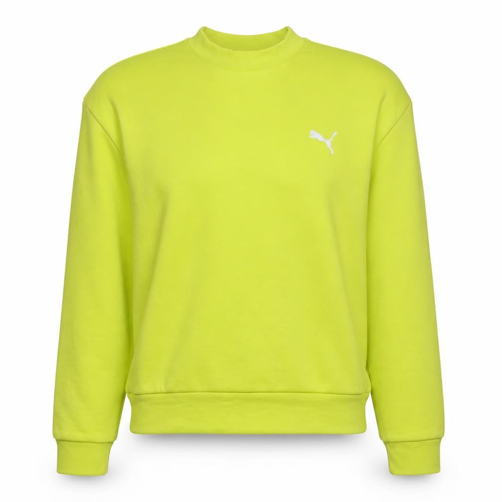 Womens UK Size XS PUMA Yellow Pullover Sweatshirt