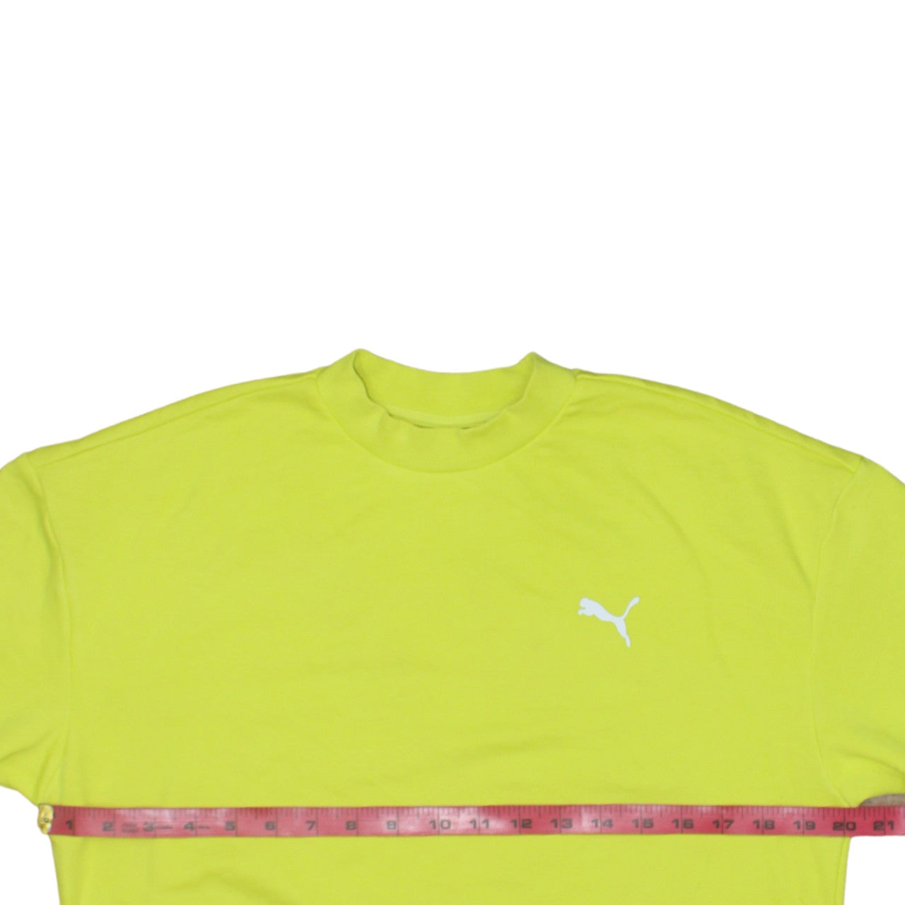 Womens UK Size XS PUMA Yellow Pullover Sweatshirt