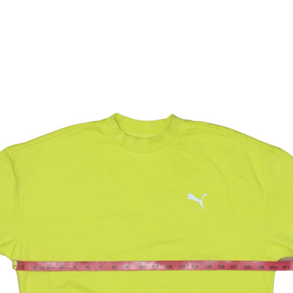 Womens UK Size XS PUMA Yellow Pullover Sweatshirt