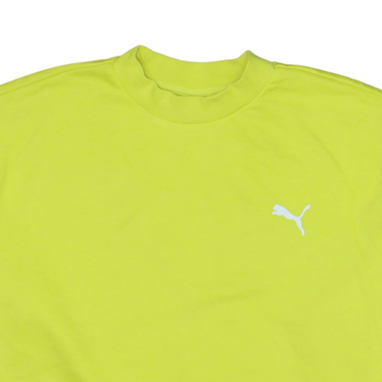 Womens UK Size XS PUMA Yellow Pullover Sweatshirt