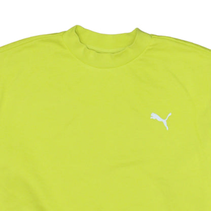 Womens UK Size XS PUMA Yellow Pullover Sweatshirt
