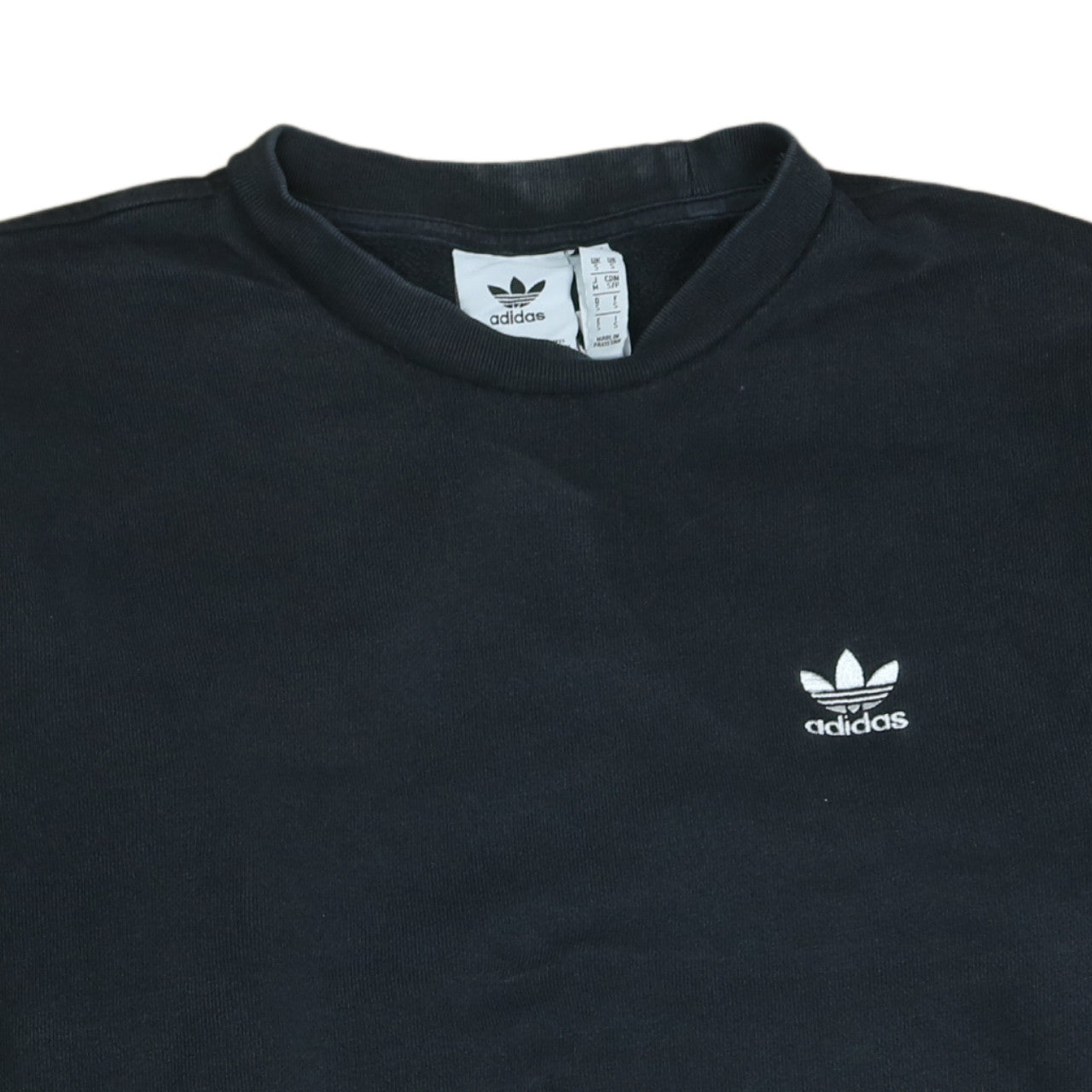 Mens UK Size S adidas Black Pullover Sweatshirt