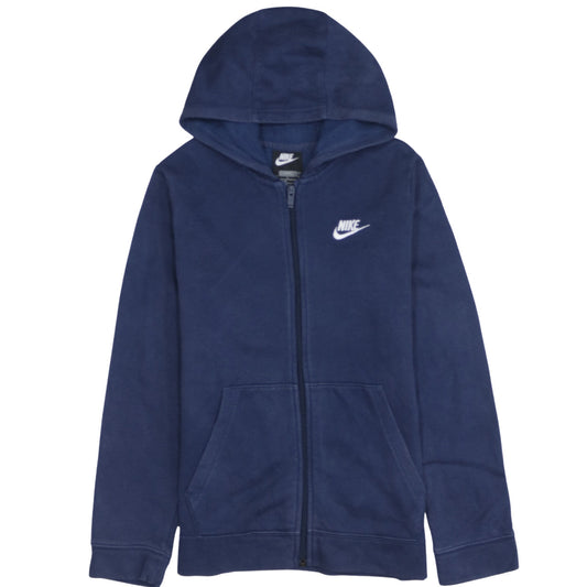 Boys UK Size L Nike Blue Full Zip Hoodie