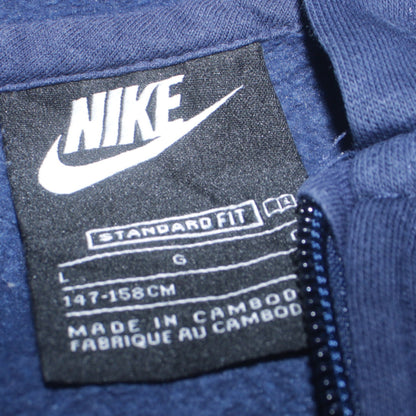 Boys UK Size L Nike Blue Full Zip Hoodie