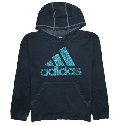 Womens UK Size 10 adidas Black Pullover Hoodie