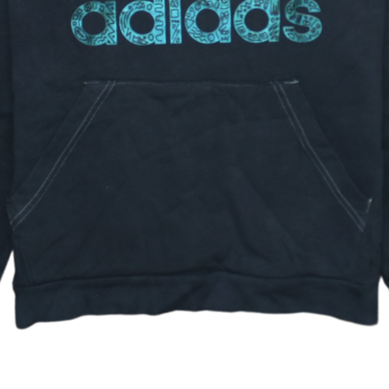 Womens UK Size 10 adidas Black Pullover Hoodie