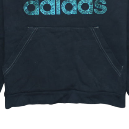 Womens UK Size 10 adidas Black Pullover Hoodie