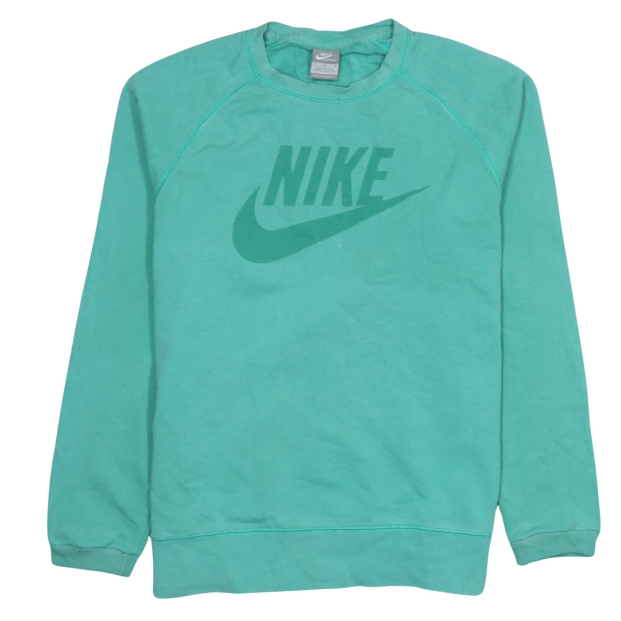 Mens UK Size M Nike Green Pullover Sweatshirt