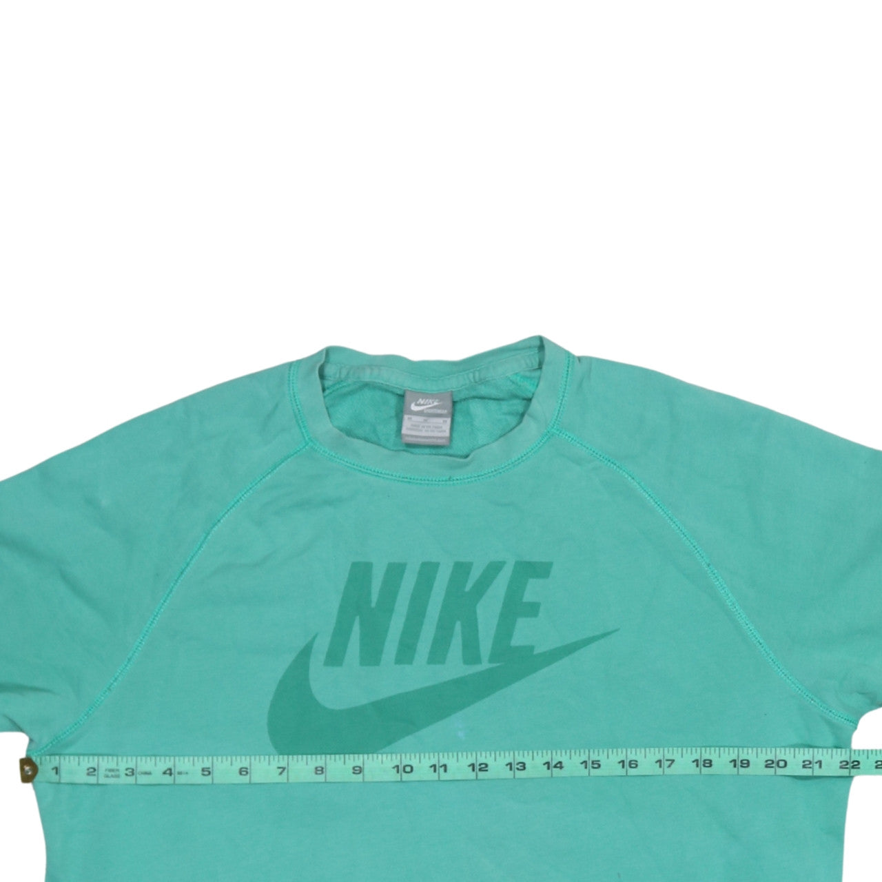 Mens UK Size M Nike Green Pullover Sweatshirt