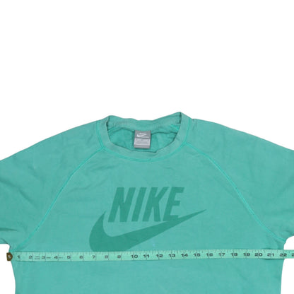 Mens UK Size M Nike Green Pullover Sweatshirt