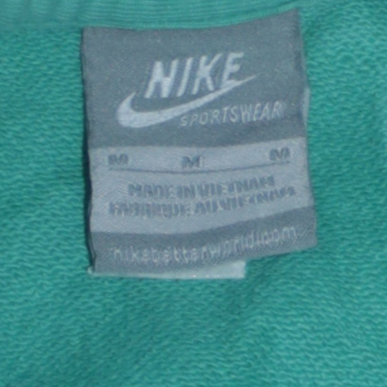 Mens UK Size M Nike Green Pullover Sweatshirt