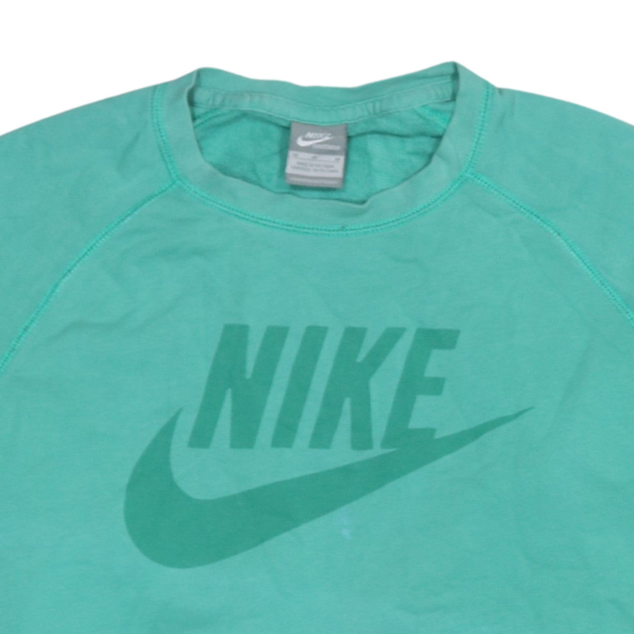 Mens UK Size M Nike Green Pullover Sweatshirt