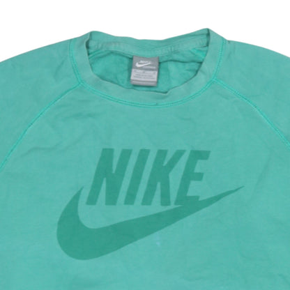 Mens UK Size M Nike Green Pullover Sweatshirt