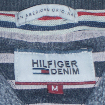 Mens UK Size M Hilfiger Denim Blue Pullover Sweatshirt