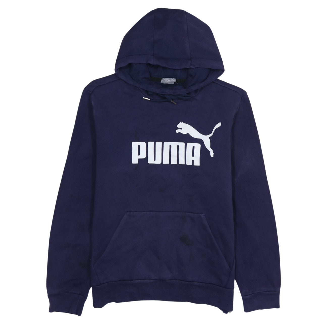 Mens UK Size XL PUMA Blue Pullover Hoodie