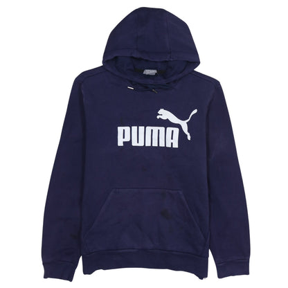 Mens UK Size XL PUMA Blue Pullover Hoodie
