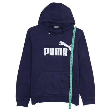 Mens UK Size XL PUMA Blue Pullover Hoodie