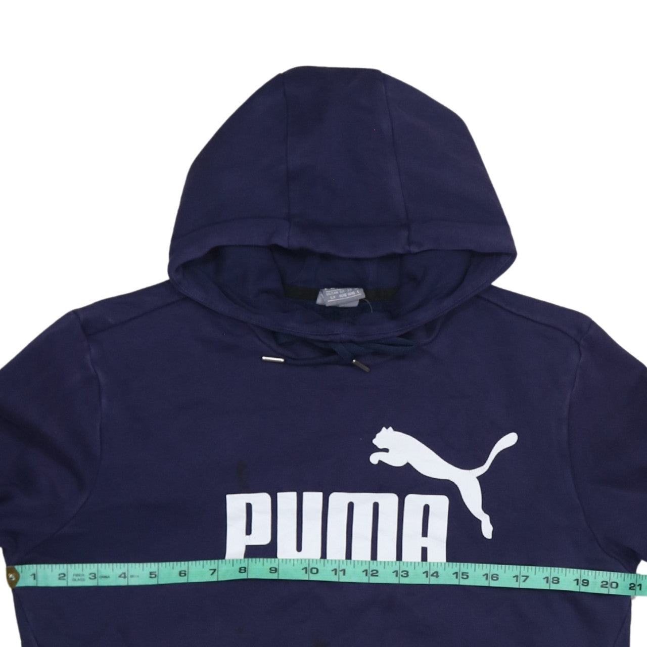 Mens UK Size XL PUMA Blue Pullover Hoodie