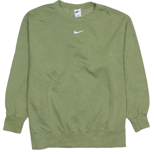 Womens UK Size XL Nike Green Pullover Sweatshirt