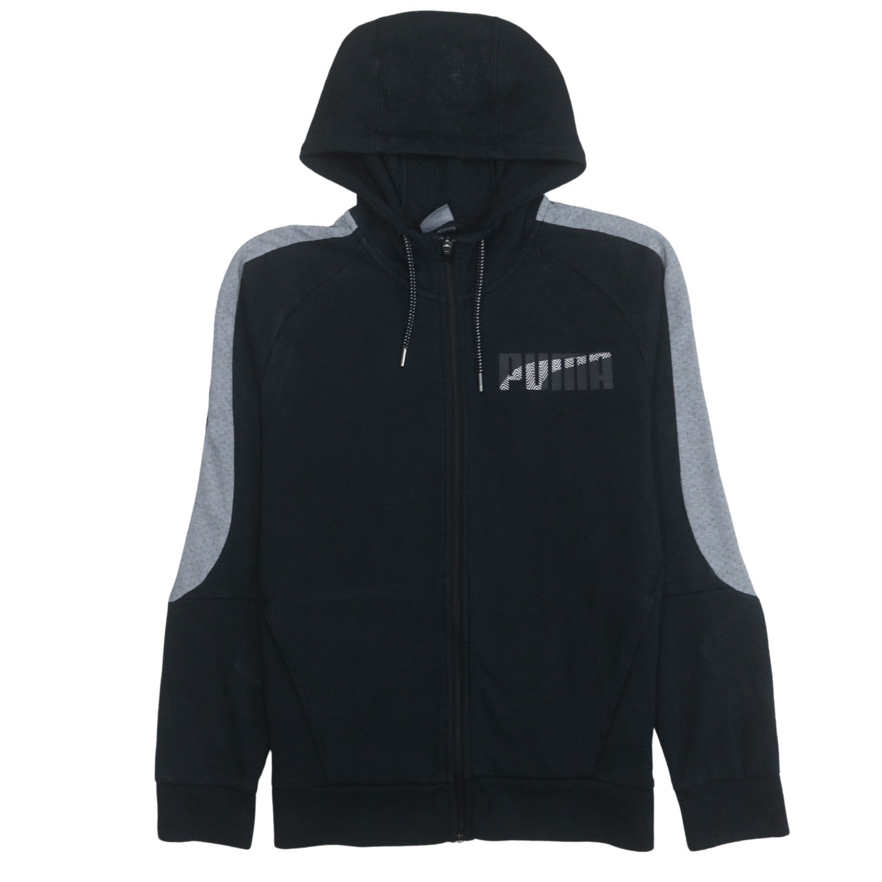 Mens UK Size M PUMA Black Full Zip Hoodie