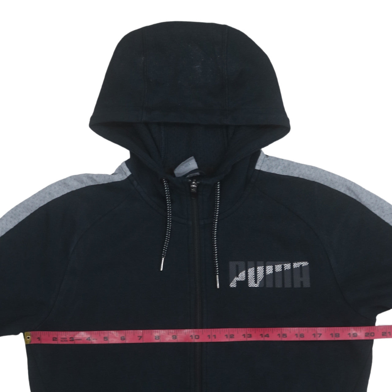 Mens UK Size M PUMA Black Full Zip Hoodie