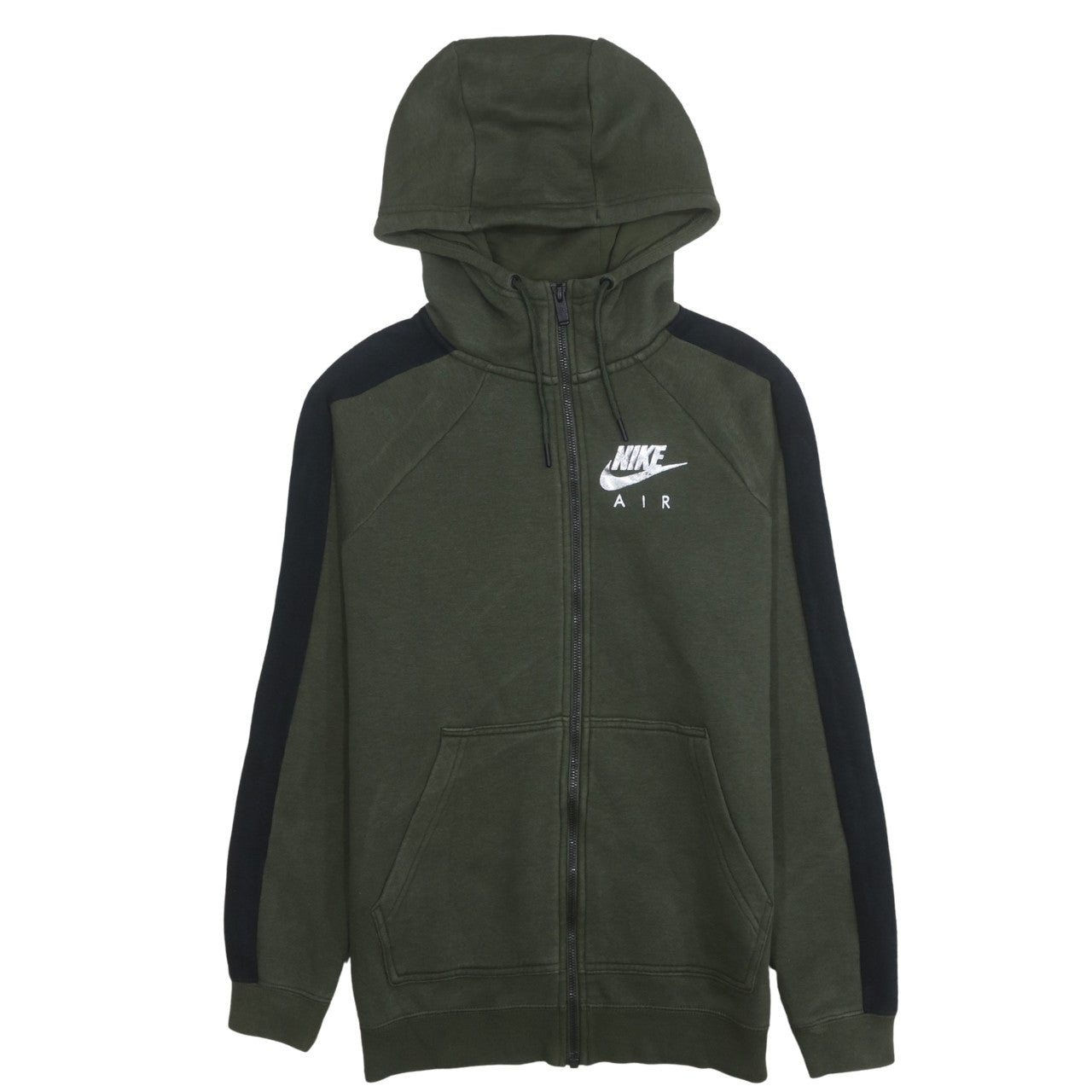 Mens UK Size XS Nike Green Full Zip Hoodie