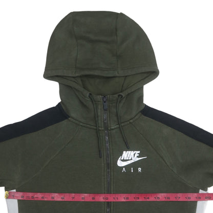 Mens UK Size XS Nike Green Full Zip Hoodie