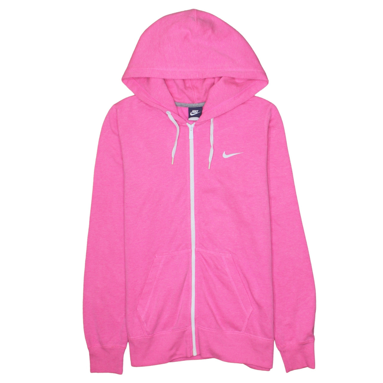 Womens UK Size L Nike Pink Full Zip Hoodie